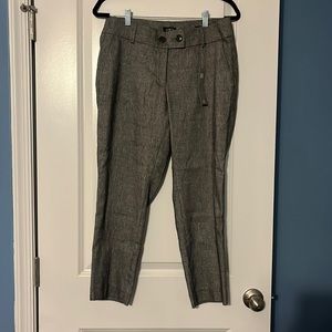 Womens LOFT Gray Curvy Slim Petite Dress Pants Size 8